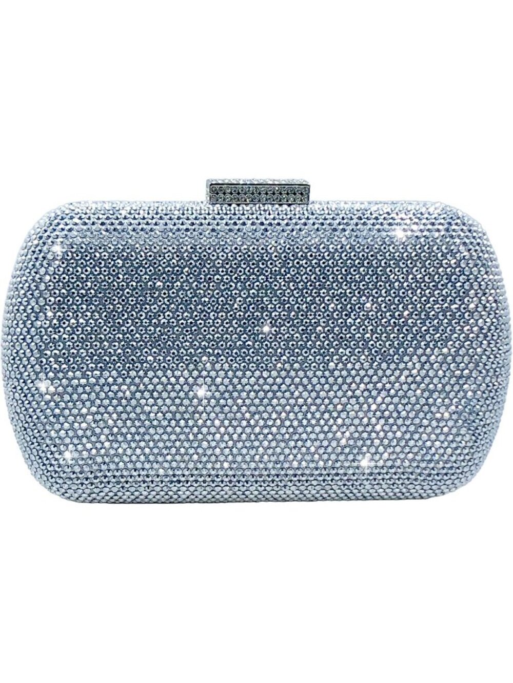 Women's Silver Mini Rhinestone Clutch Purse Crystal Wedding Formal Evening Bag